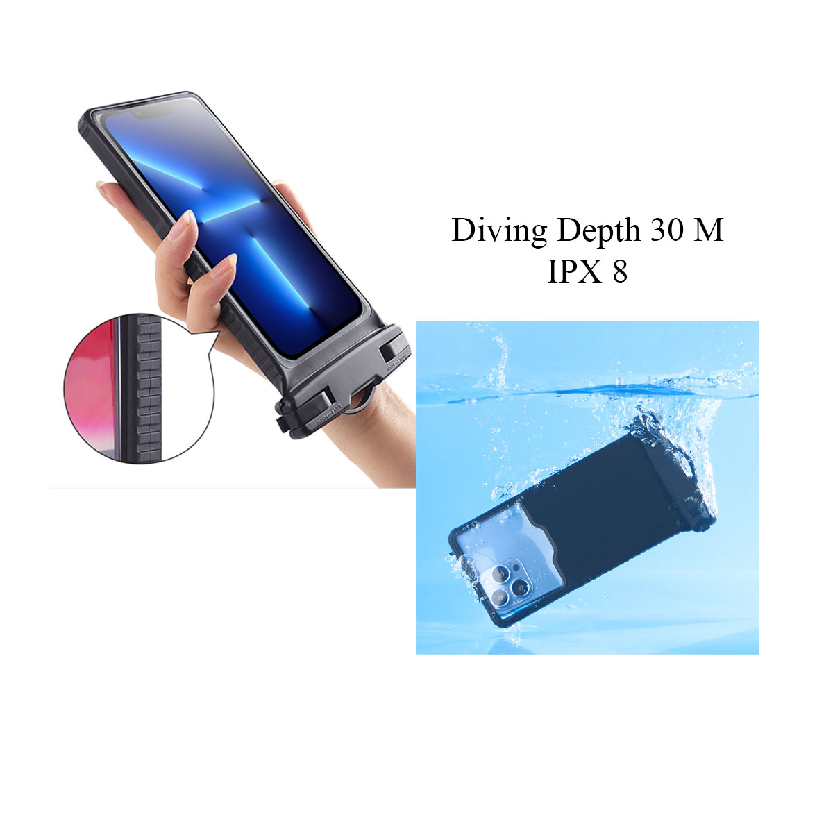 Cell Phone IPX8 Waterproof Sleeve 2