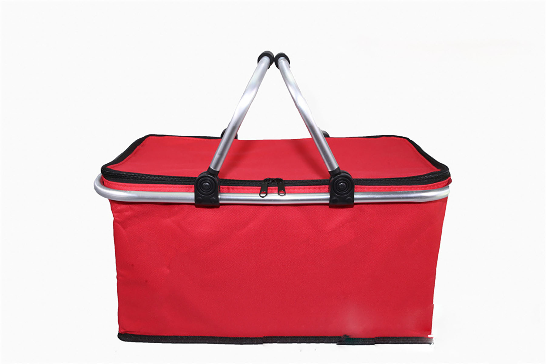 Topline Insulated Foldable Collapsible Picnic Basket w/ Aluminium Carrying Handle 7