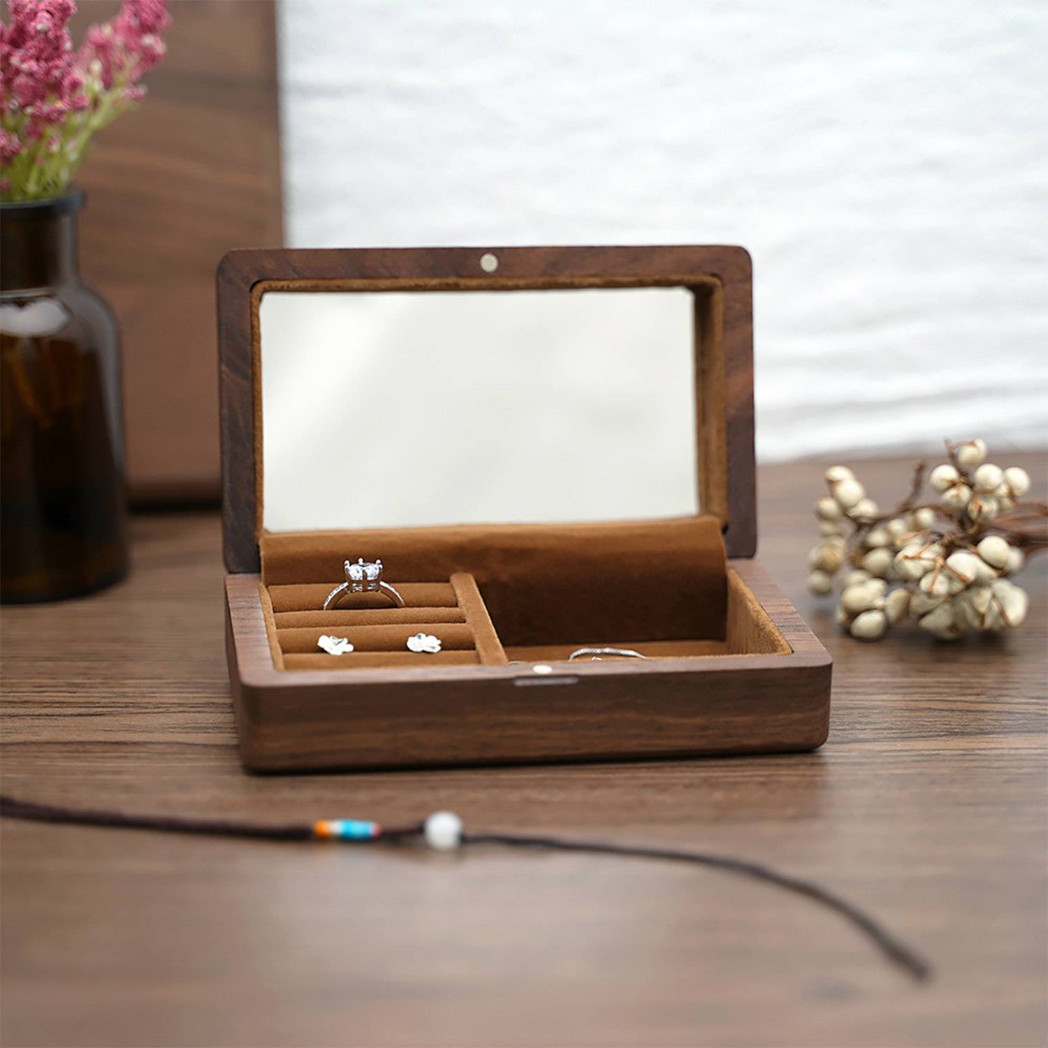 Wood Travel Jewelry Box 6
