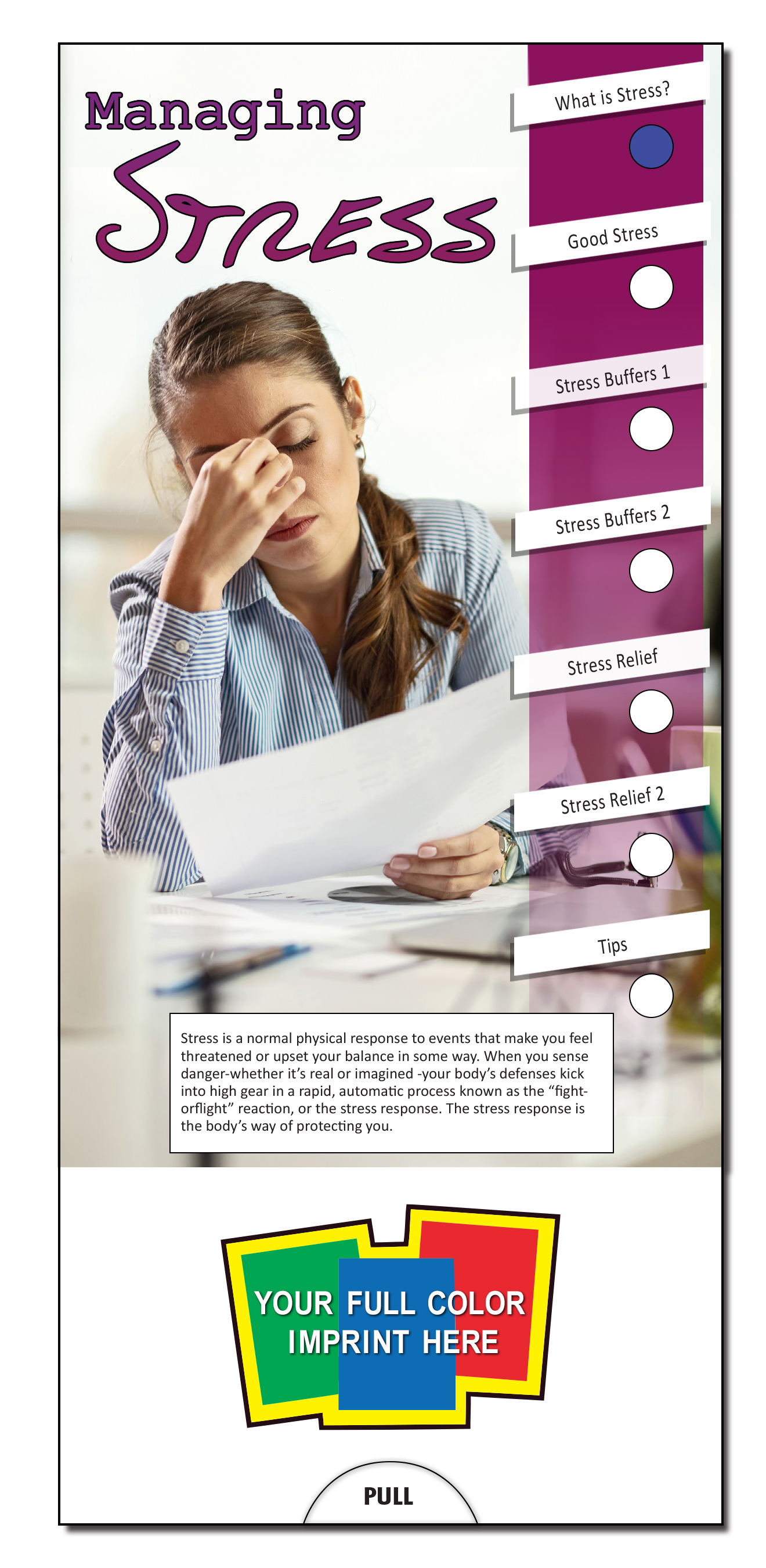 SLIDE CHART - Managing Stress Slide Chart 2