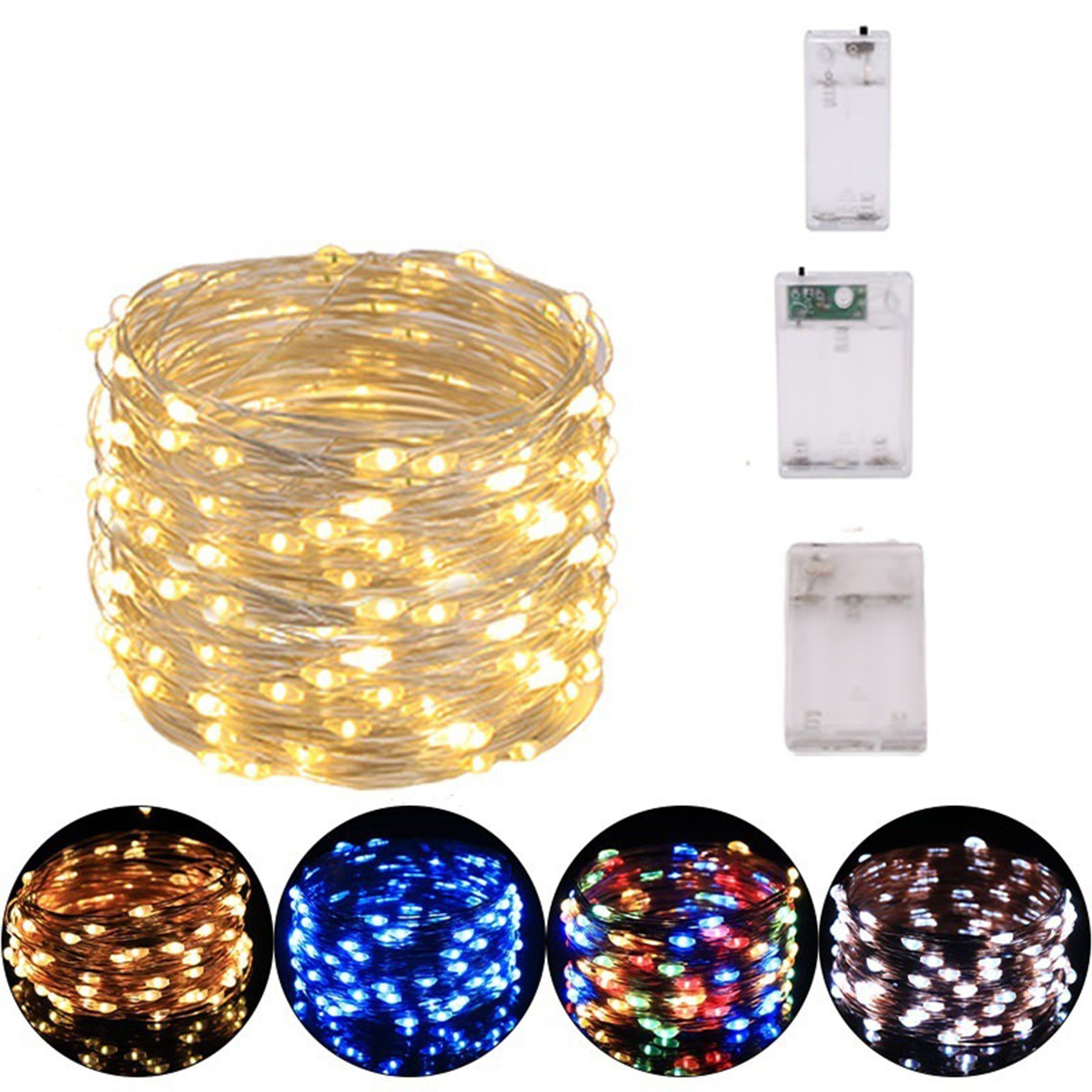 Led Fairy Lights 2Aa Battery Operated String Lights 2