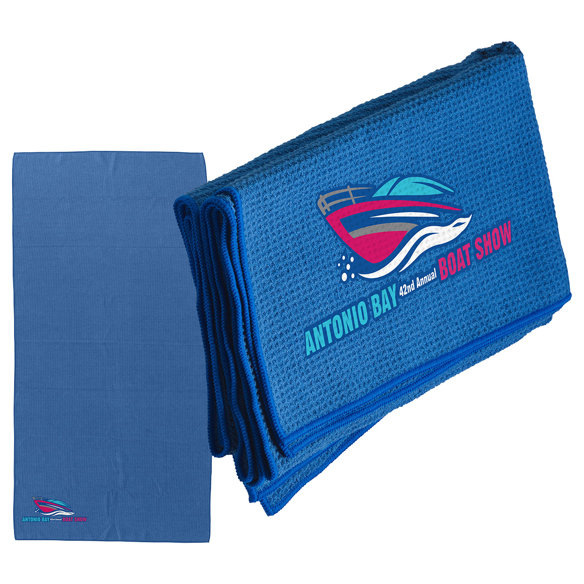 Seaside 30" x 60" Waffle Microfiber Beach Towel 9