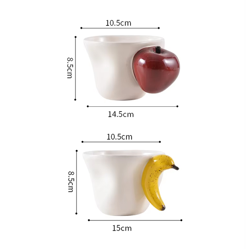 10oz Creative Fruits Ceramic Mug Coffee Cup 4