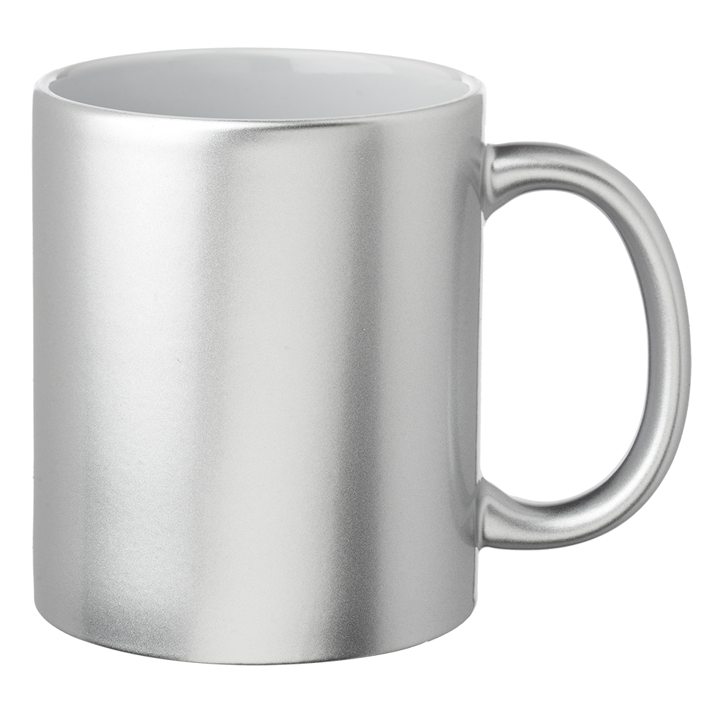 11 oz. Metallic Ceramic Custom Mugs