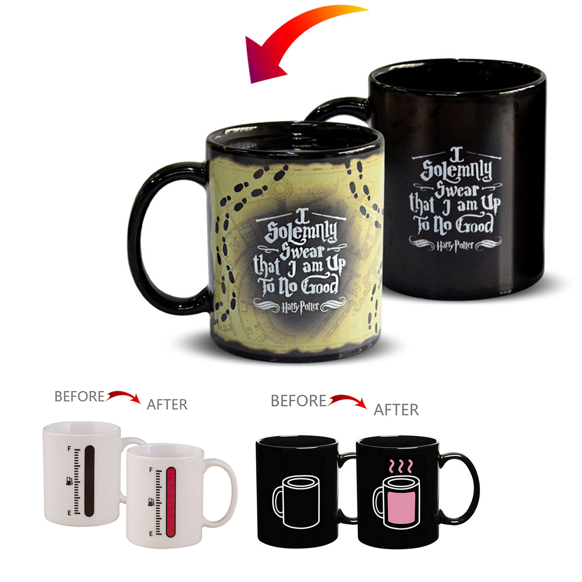 12 oz Custom Heat Color Changing Coffee Mug 2