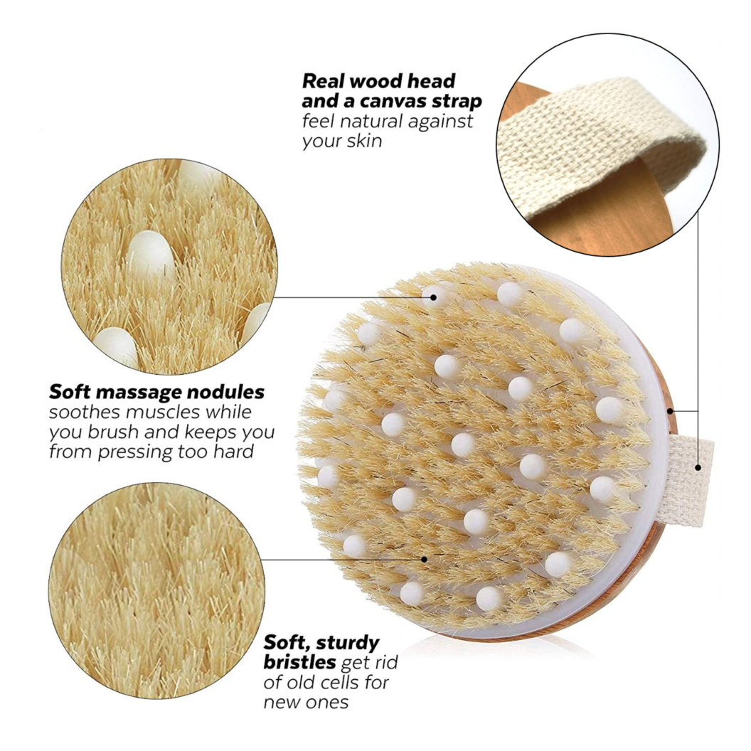 Luxury Boar Bristle Bath Brush & Scrub 6
