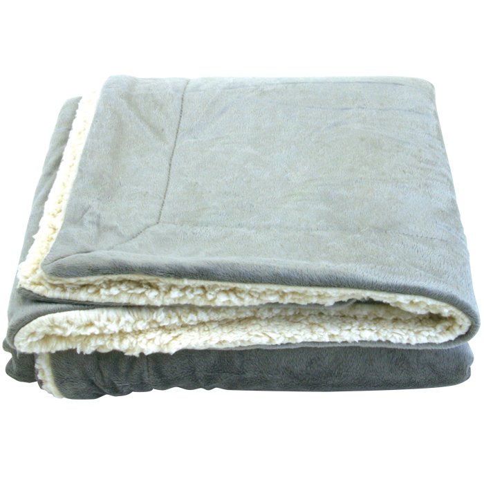 Oversize Micro-mink Sherpa Blanket 15
