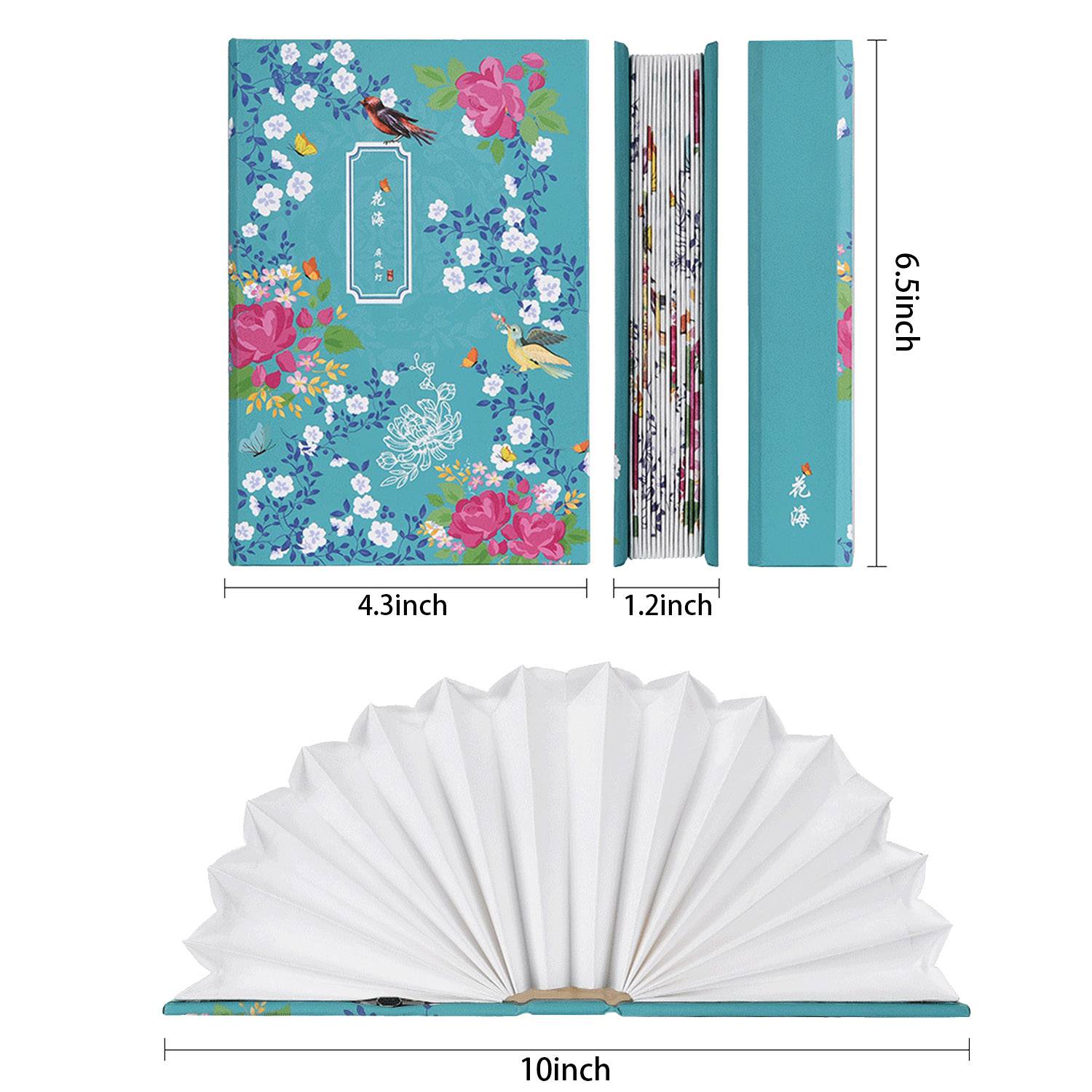 Book Lamp Creative Folding Fan-Shaped Home Night Light 2