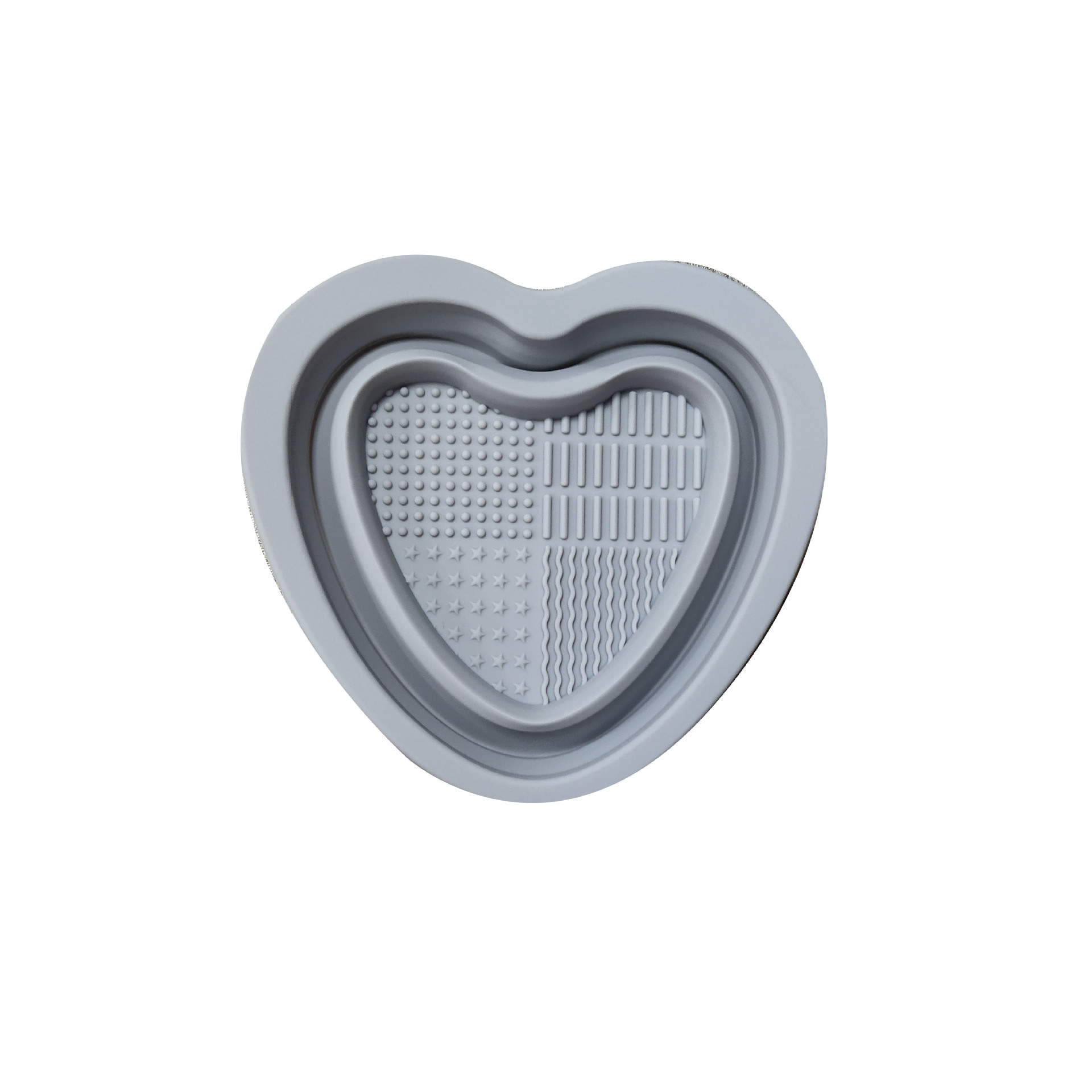 Silicone Makeup Brush Cleaning Pad --Heart Shape 11