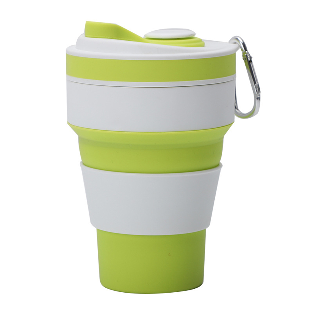 12 Oz. Portable Silicone Foldable Sippy Cup W/Drinking Straw 4