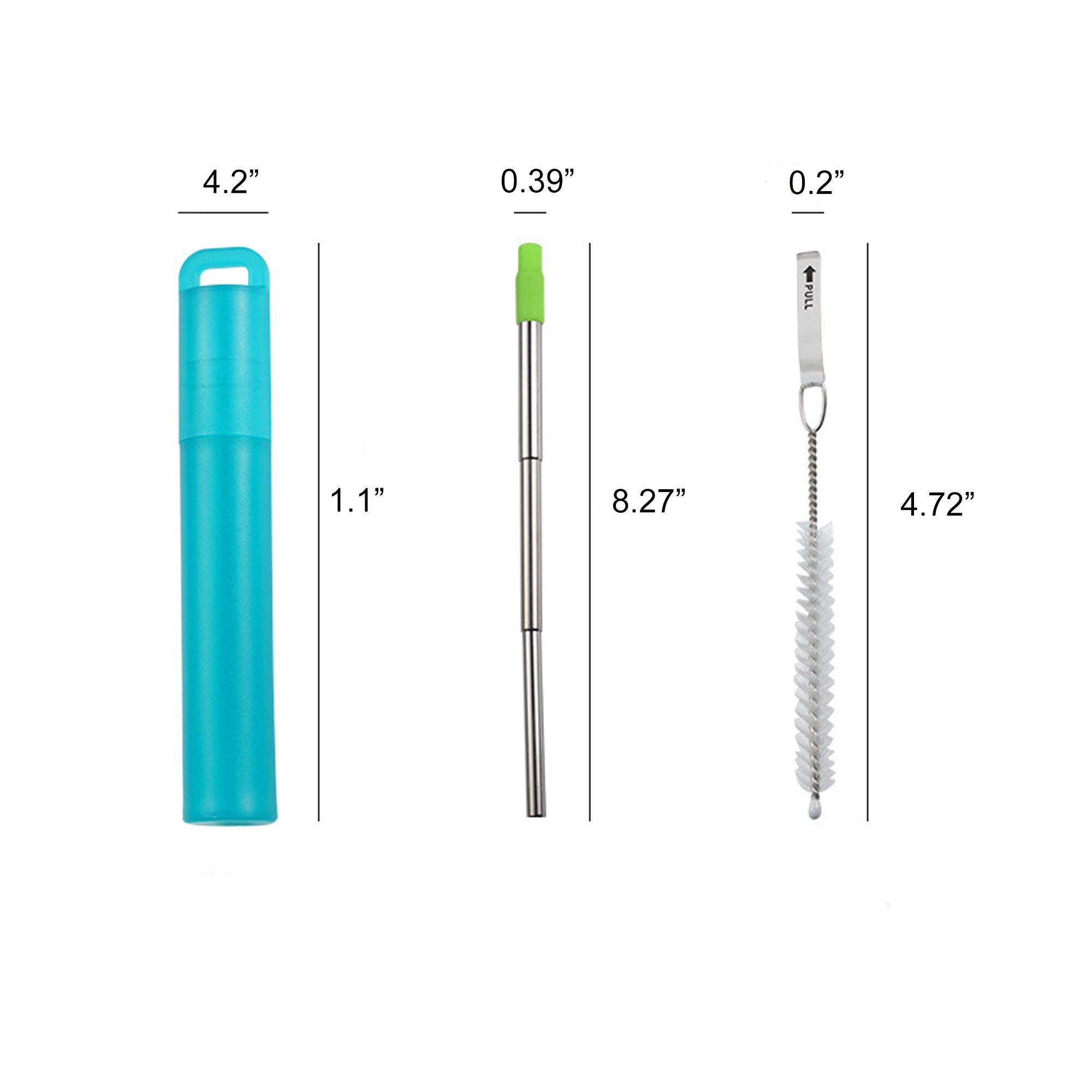 Reusable Stainless Steel Collapsible Straw 9