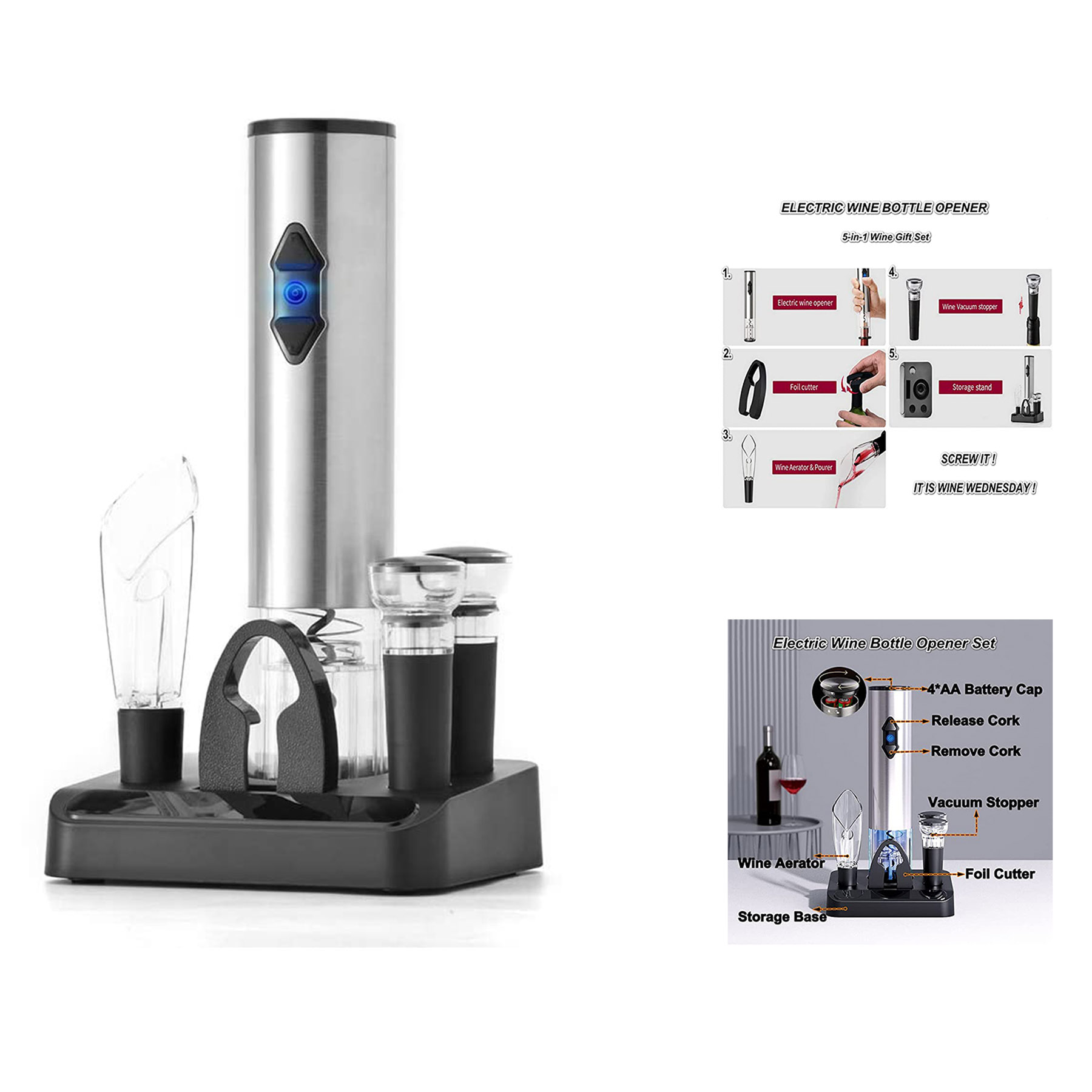 Electric Wine Opener Set 1