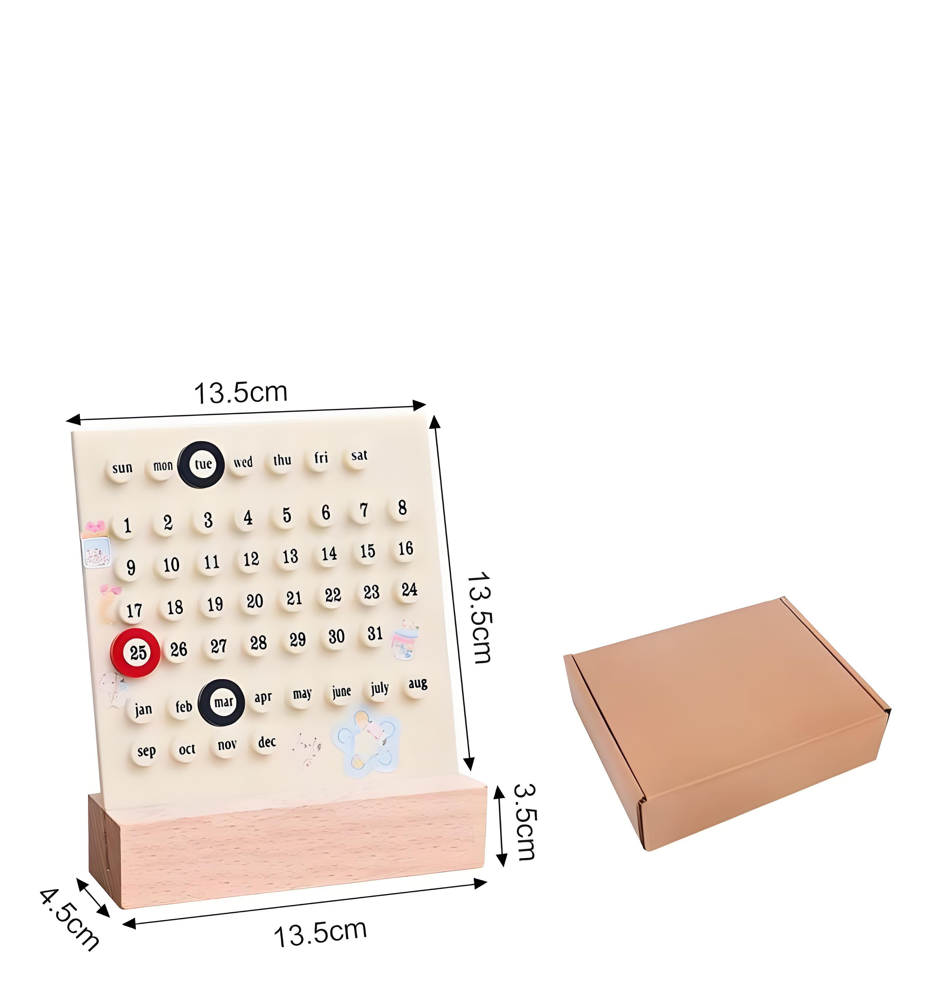 Acrylic Plastic Customizable Perpetual Calendar 3