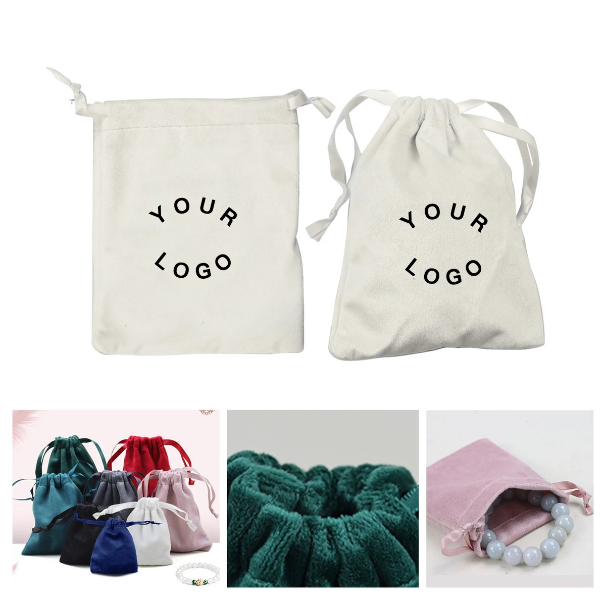Elegant Satin Drawstring Gift Bag for Small Items 7