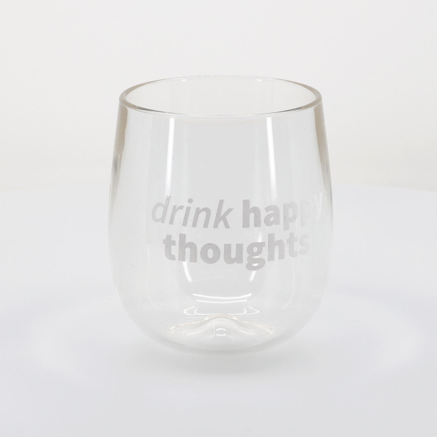 Silipint® Clear Stemless Wine Glass - 12 oz. 5
