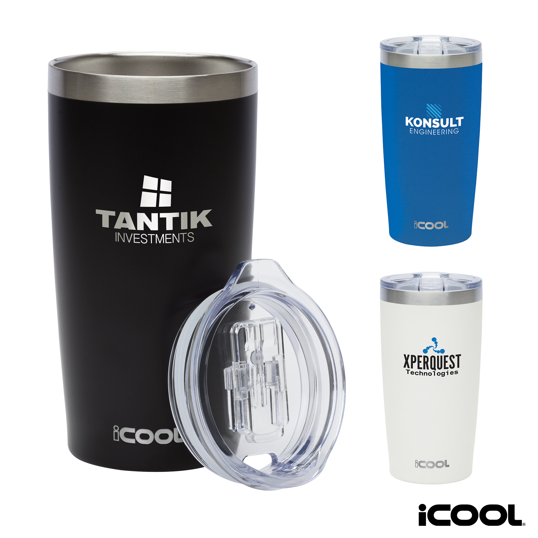 iCOOL® Lewiston 20 oz. Double Wall Stainless Steel Tumbler 2