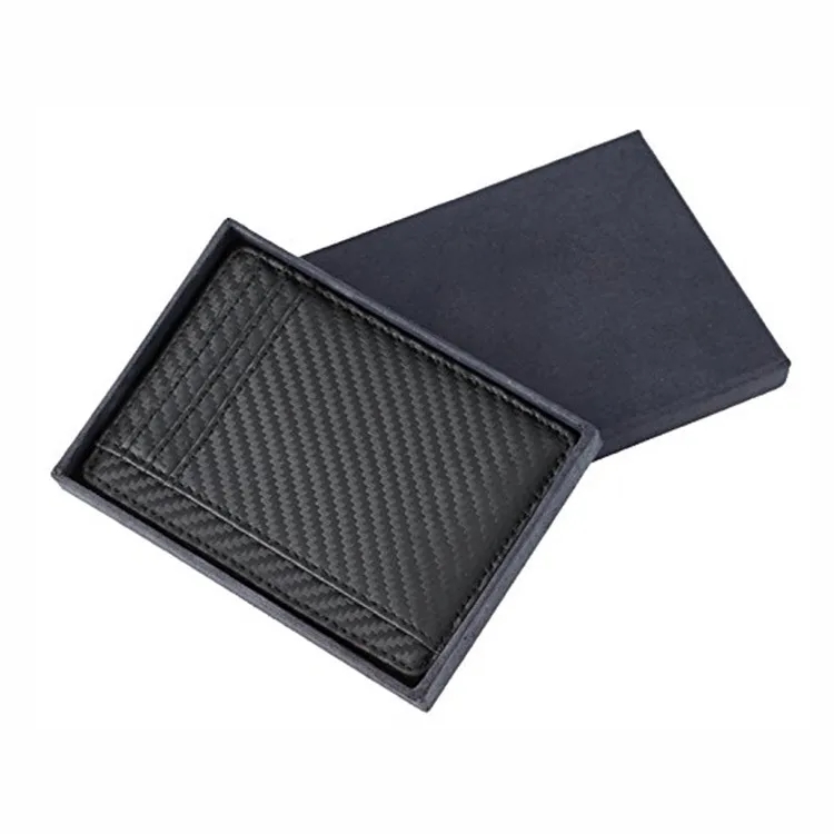 RFID Blocking Carbon Fiber Slim Front Pocket Wallet 2