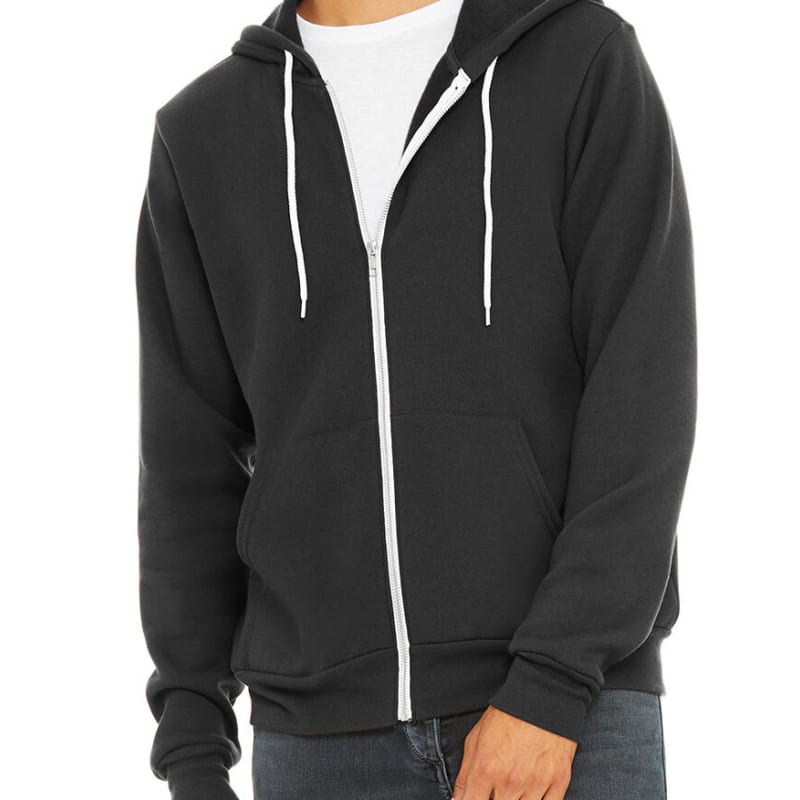 Bella Unisex Poly-Cotton Fleece Full-Zip Hoodie 82