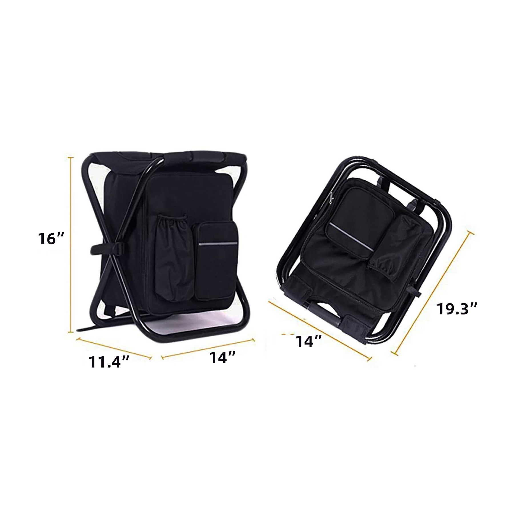 Folding Outdoor Camping Chair with Cooler Bag 5