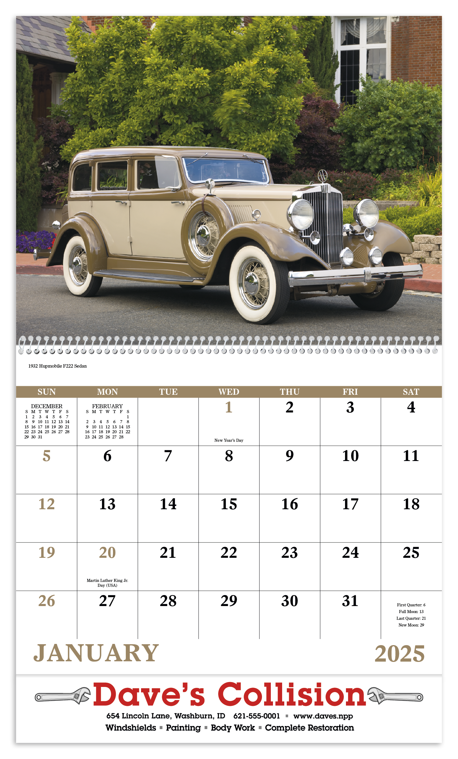 Good Value™ Antique Autos - Spiral Calendar 10