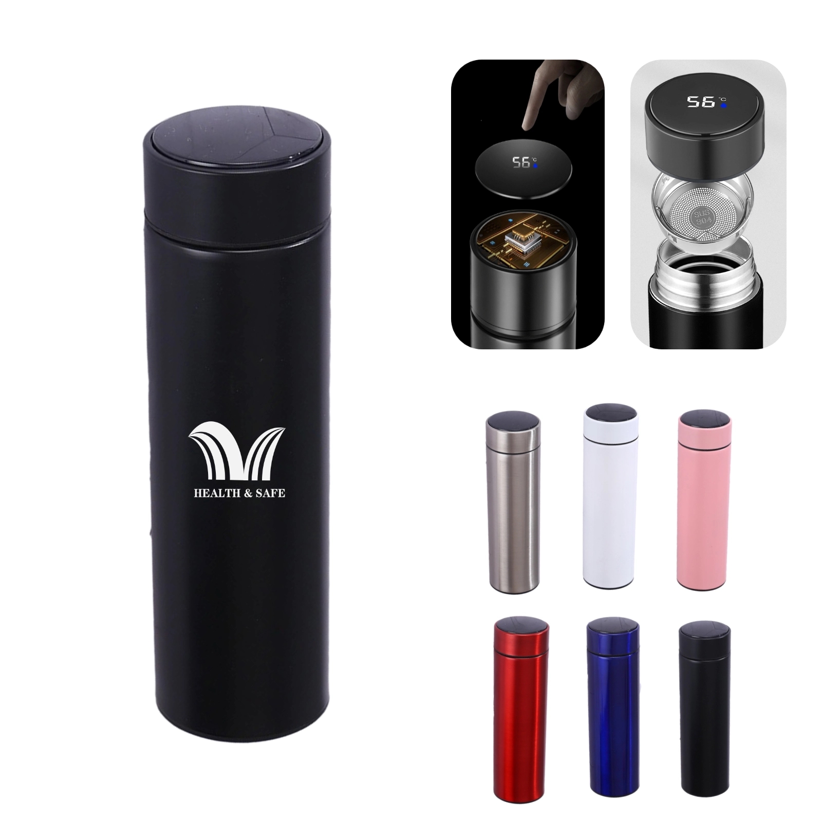 Stainless Steel Led Temperature Display Thermos Cup 1