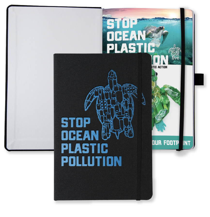 Recycled Marine Journal w/ Tip-In