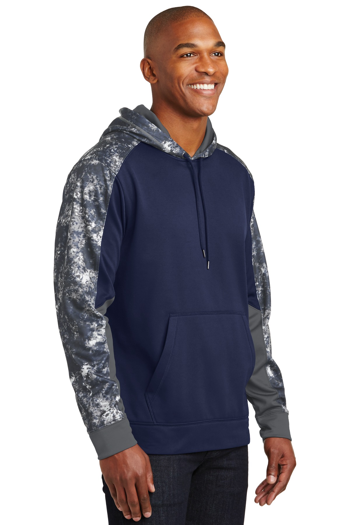 Sport-Tek Sport-Wick Mineral Freeze Fleece Colorblock Hooded Pullover. ST231, custom hoodie or sweatshirt with logo imprint 15
