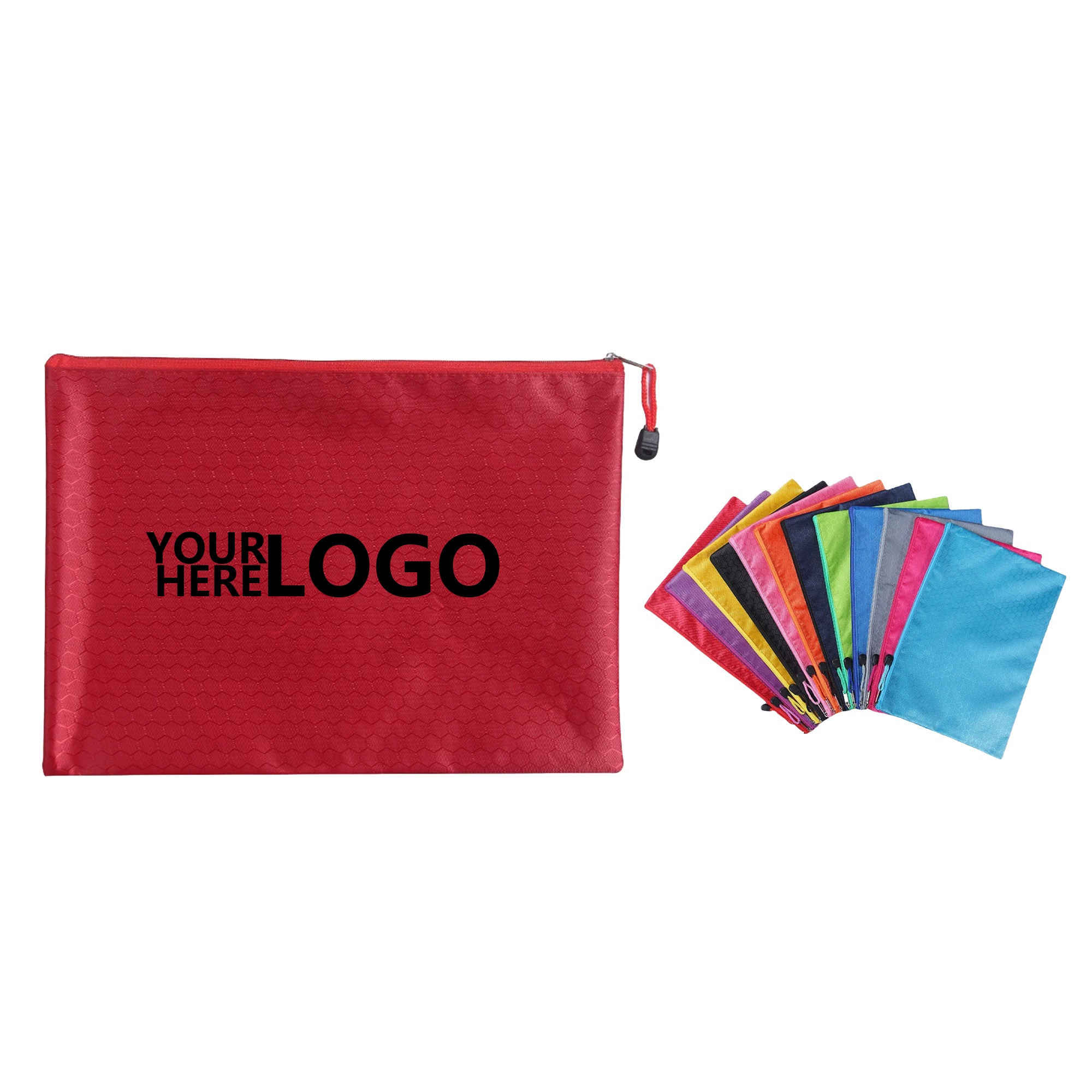 Durable A4 Oxford Cloth Storage Bag with Football Pattern 2