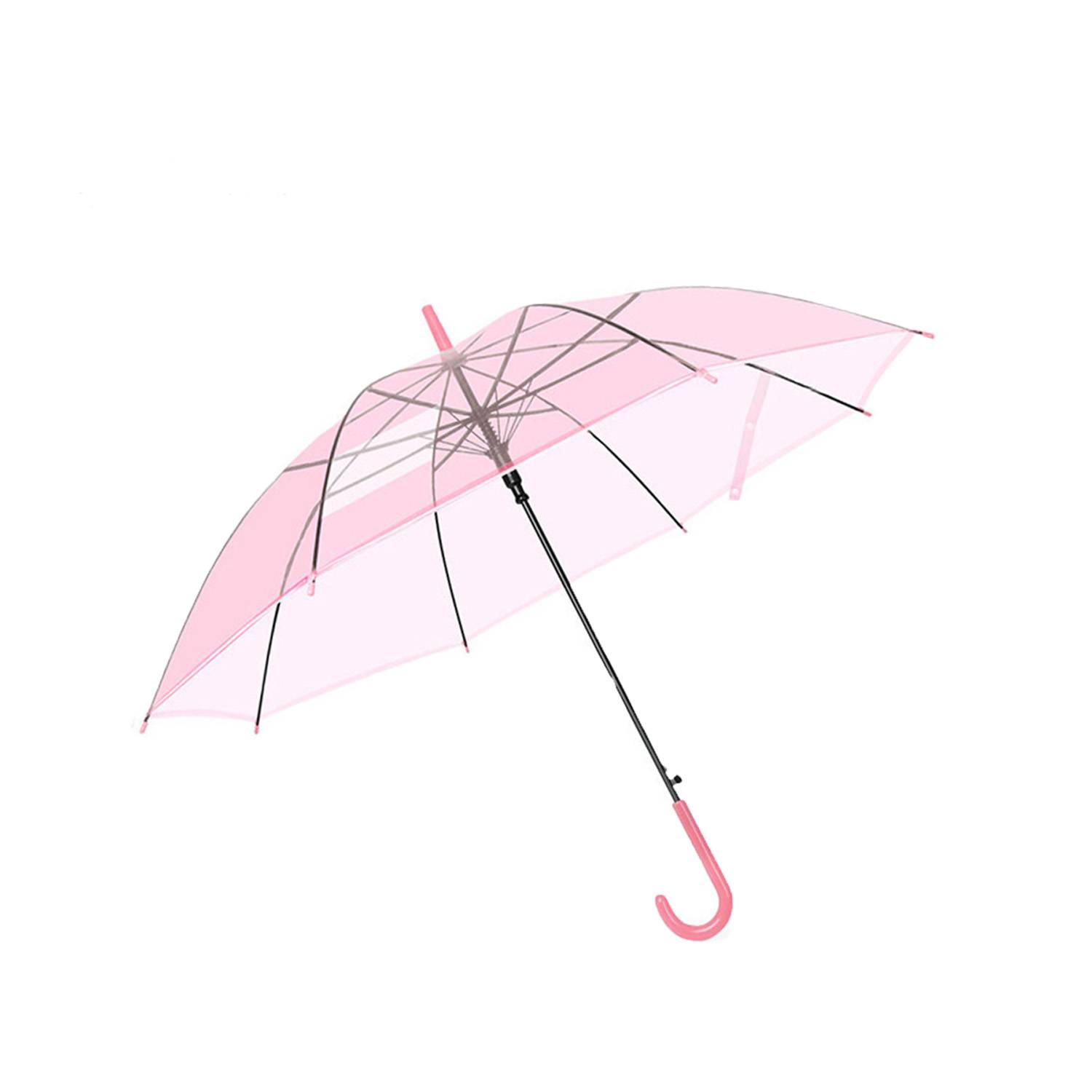 Gradient Transparent Solid Color Children's PVC Umbrella 3