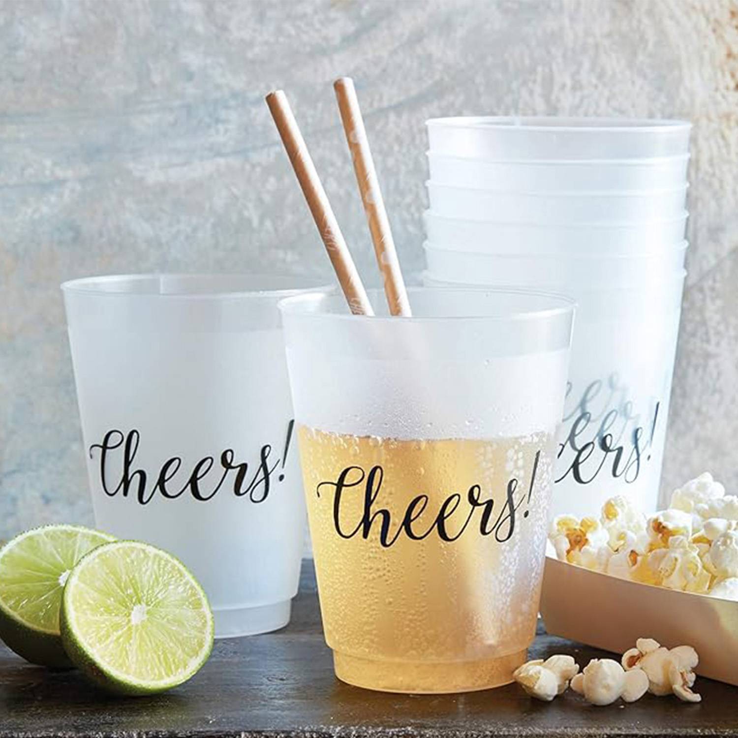 16oz clear frosted plastic cup 3