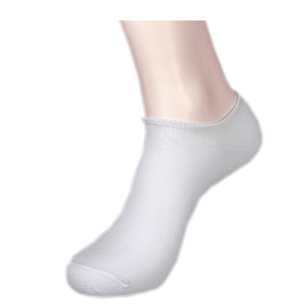 Men's No Show Socks - White 10-13 3 Pack 2