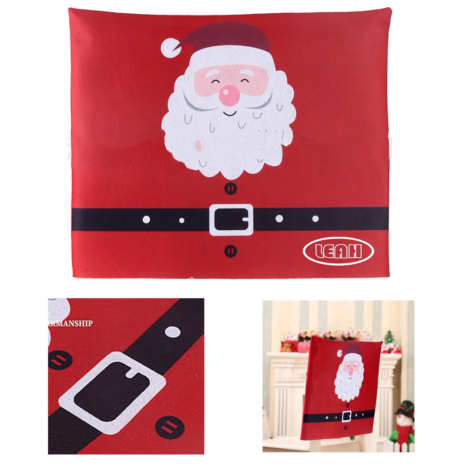 Christmas Chair Back Cap Covers 2