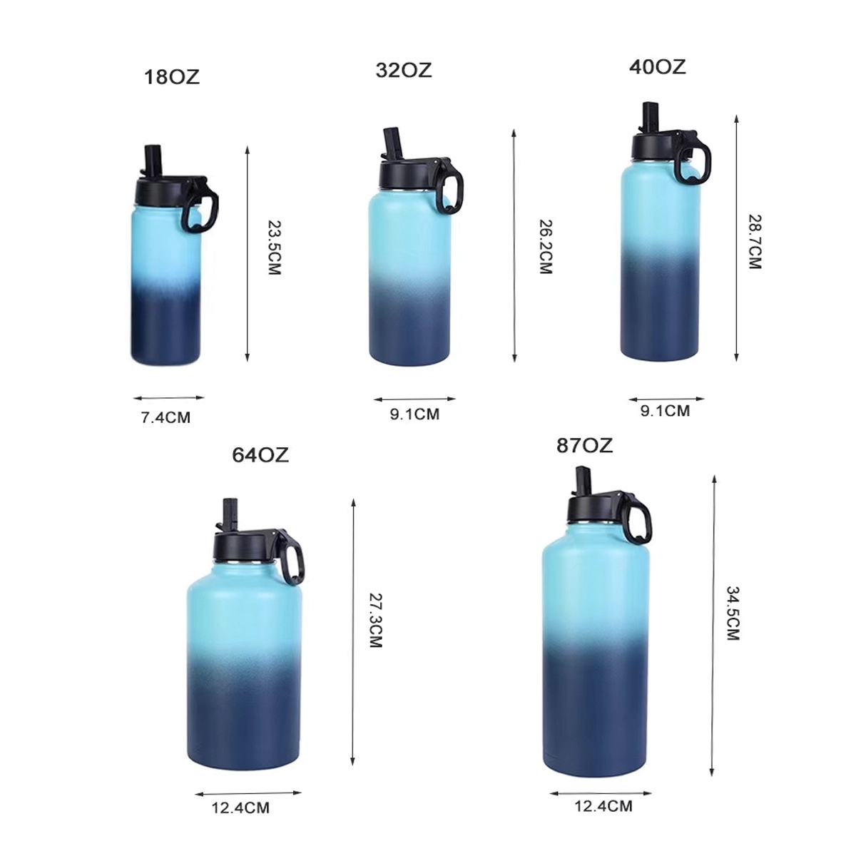 32 Oz Stainless Steel Vacuum Insulated Sports Water Bottle 5