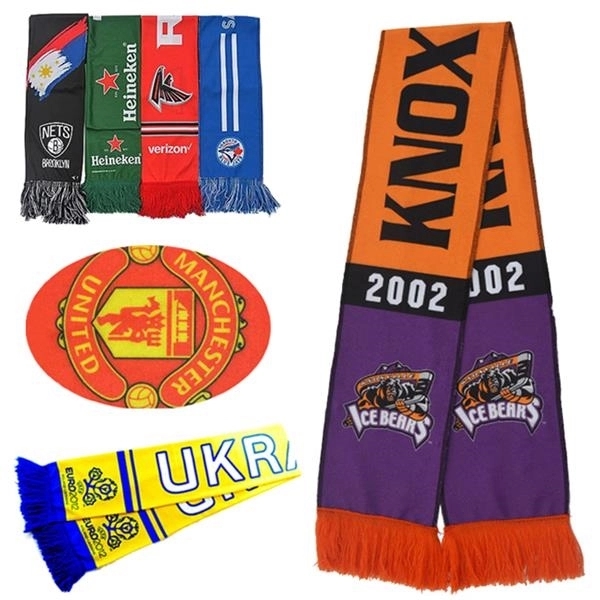 Polyester Sport Fan Scarf W/ Tassel 3