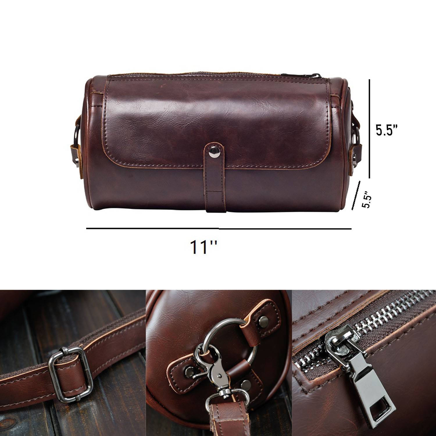 PU Leather Crossbody Sling Chest Bag 3