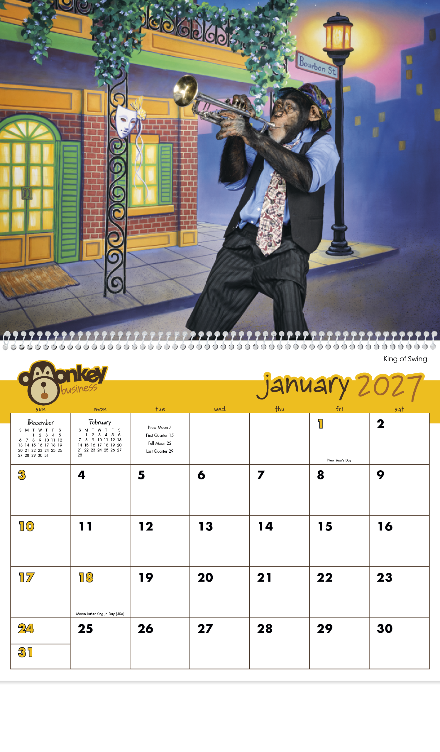 Triumph® Calendars Monkey Business Calendar 71