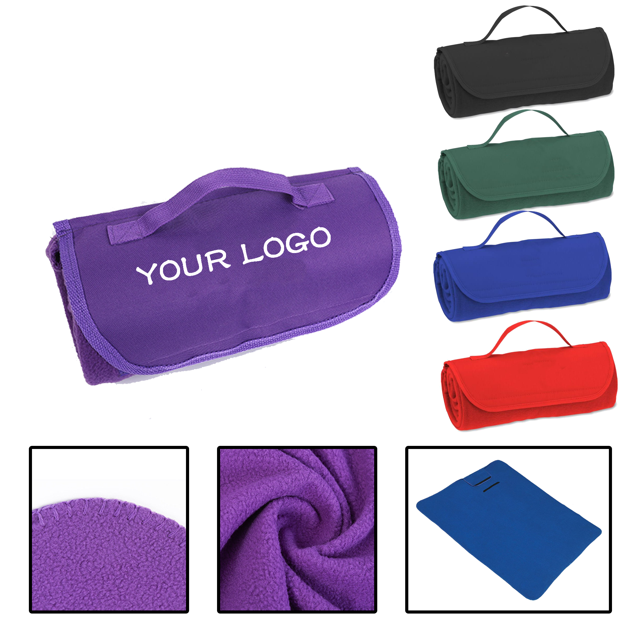 MOQ 20 PCS Custom Logo Picnic Blanket 2