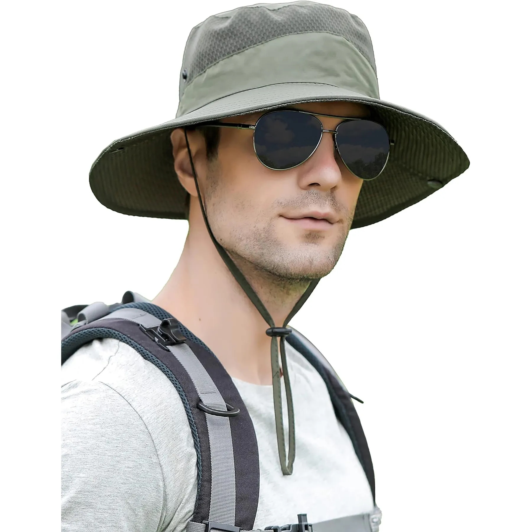 Men's Womens Wide Brim Sun Hat 3