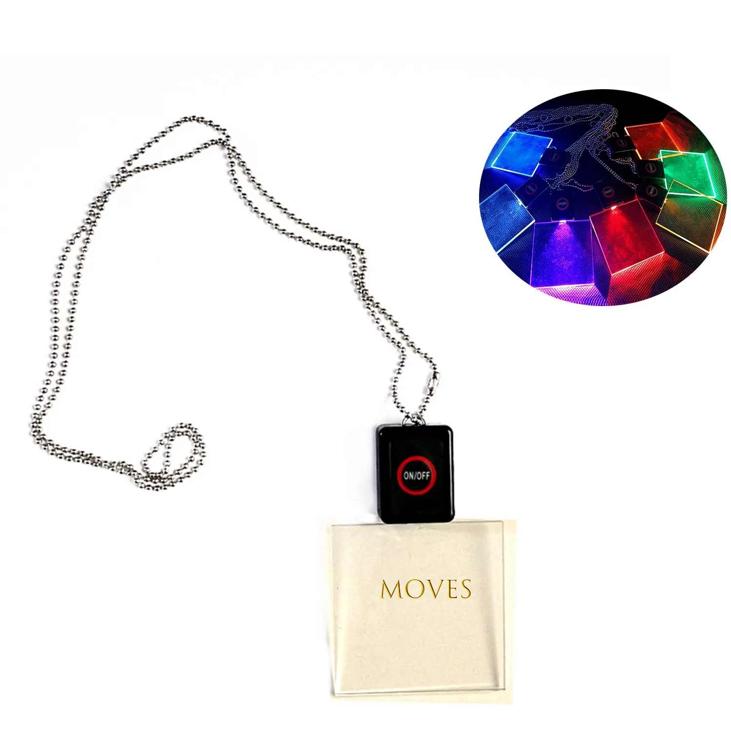 Led Light Up Neck Lanyard With Acrylic Holder 2