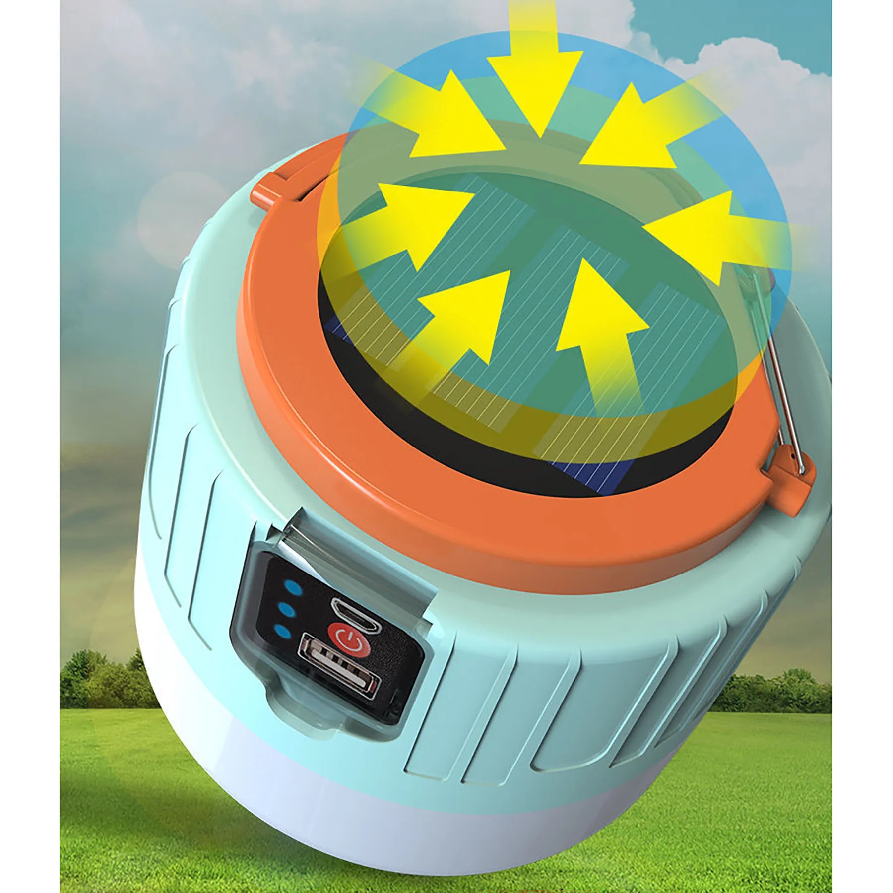 Solar Rechargeable Camping Led Lights 10
