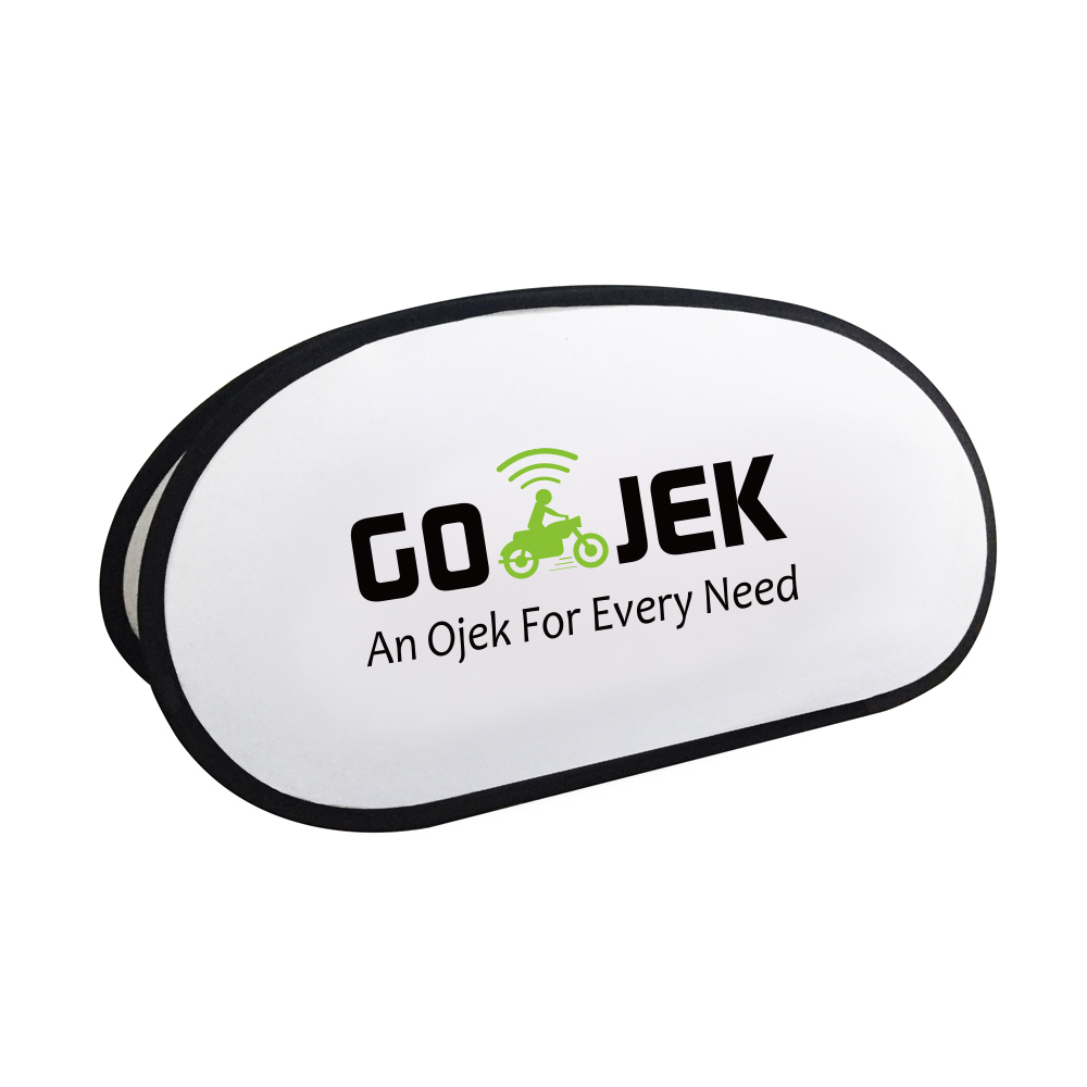 Vertical Tri-view Pop-up Banner 7.4' x 2.5' 3