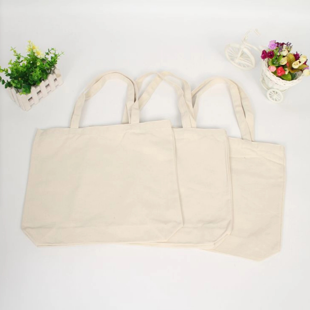 Cotton Canvas Reusable Tote Bags 3