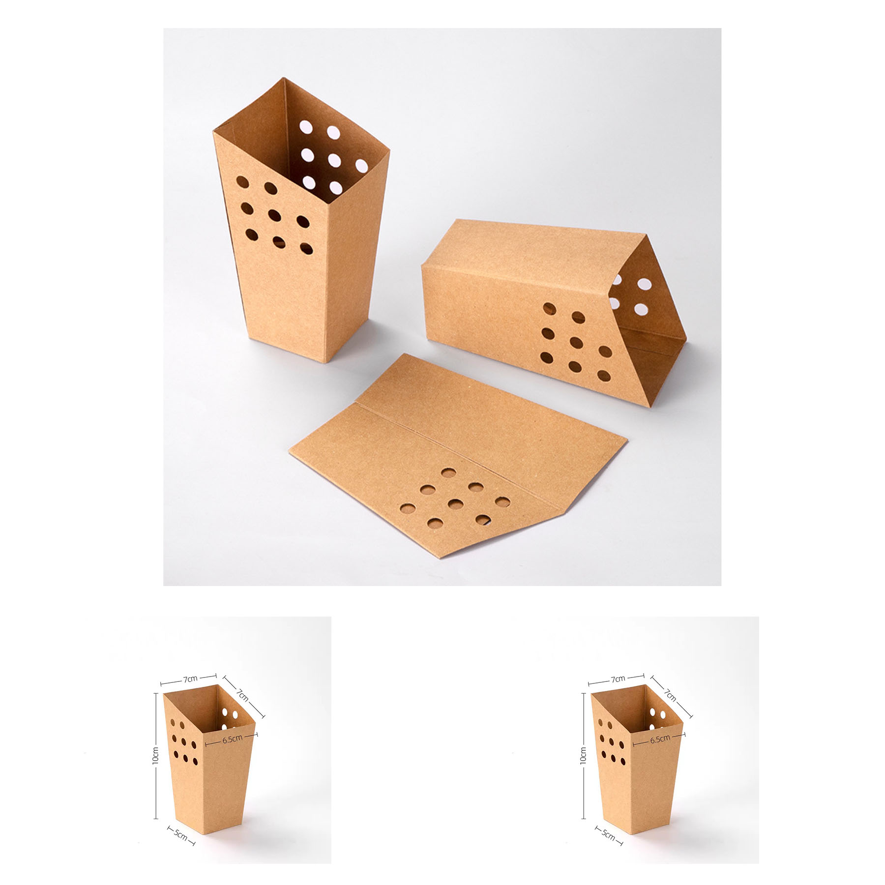 Kraft Paper Popcorn Boxes 2