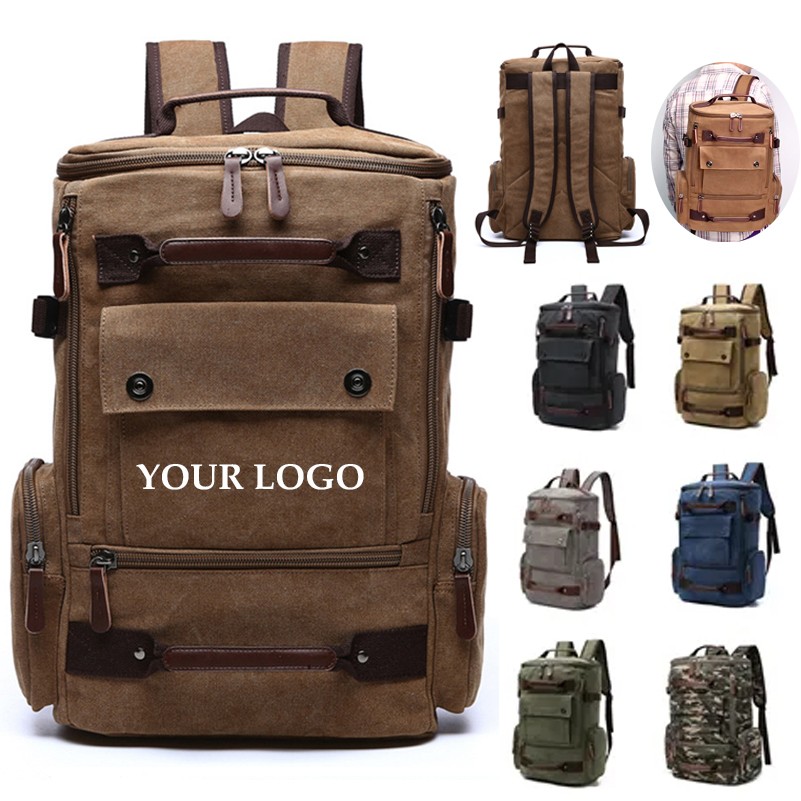 Large Capacity Canvas Travel Backpack 4
