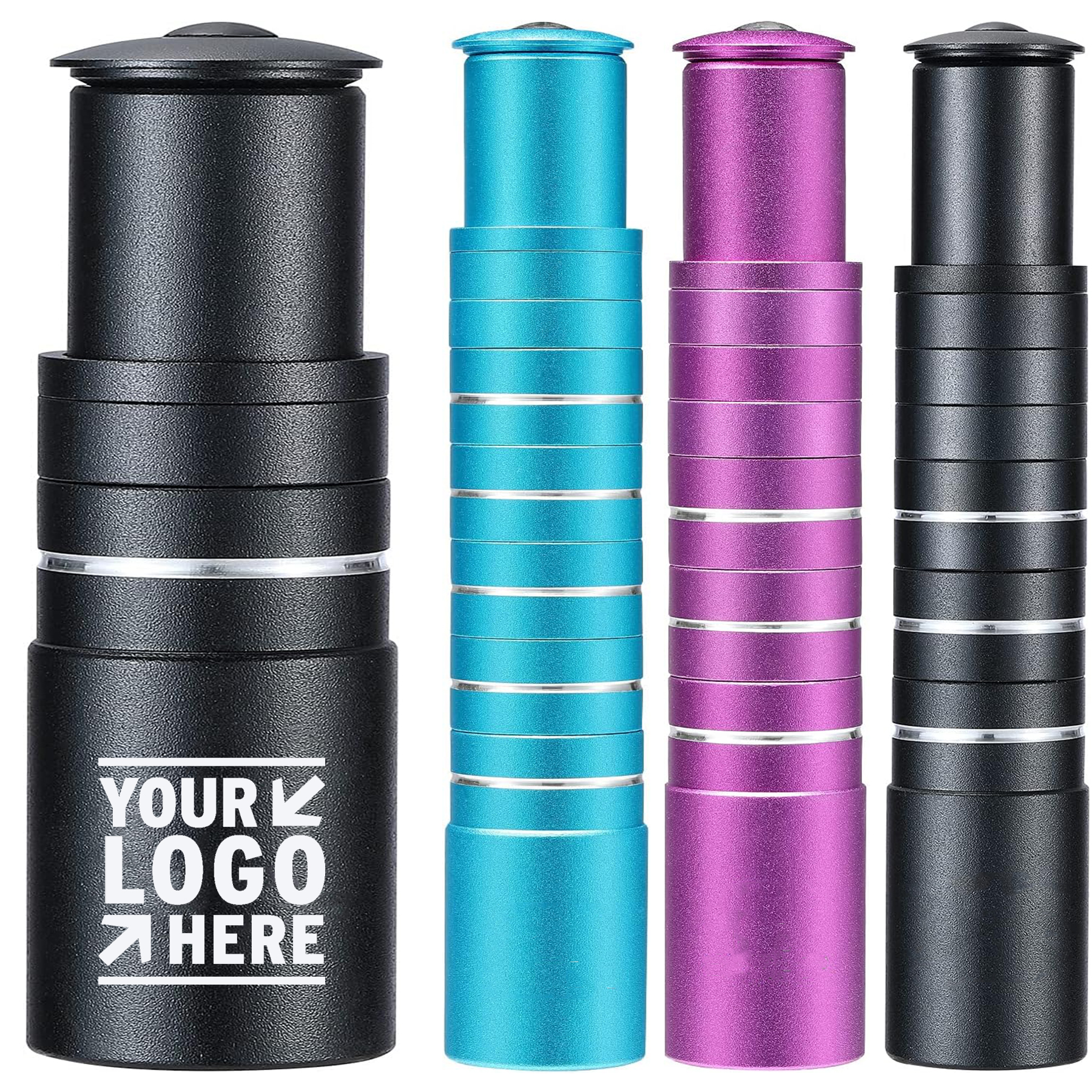 Bike Stem Handlebar Riser Adapter Aluminum Alloy 28.6mm 1-1/8" Bicycle Fork Extender