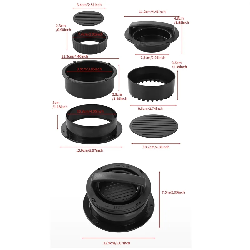 Non-StickMeat Beef Veggie Hamburger Mold 9