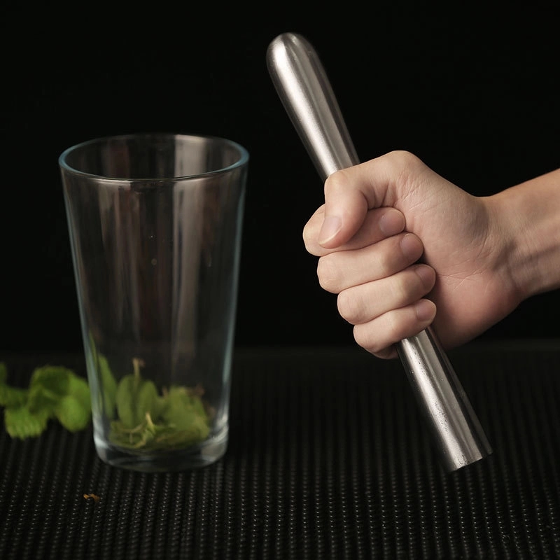 Stainless Steel Muddler with Serrated End 4
