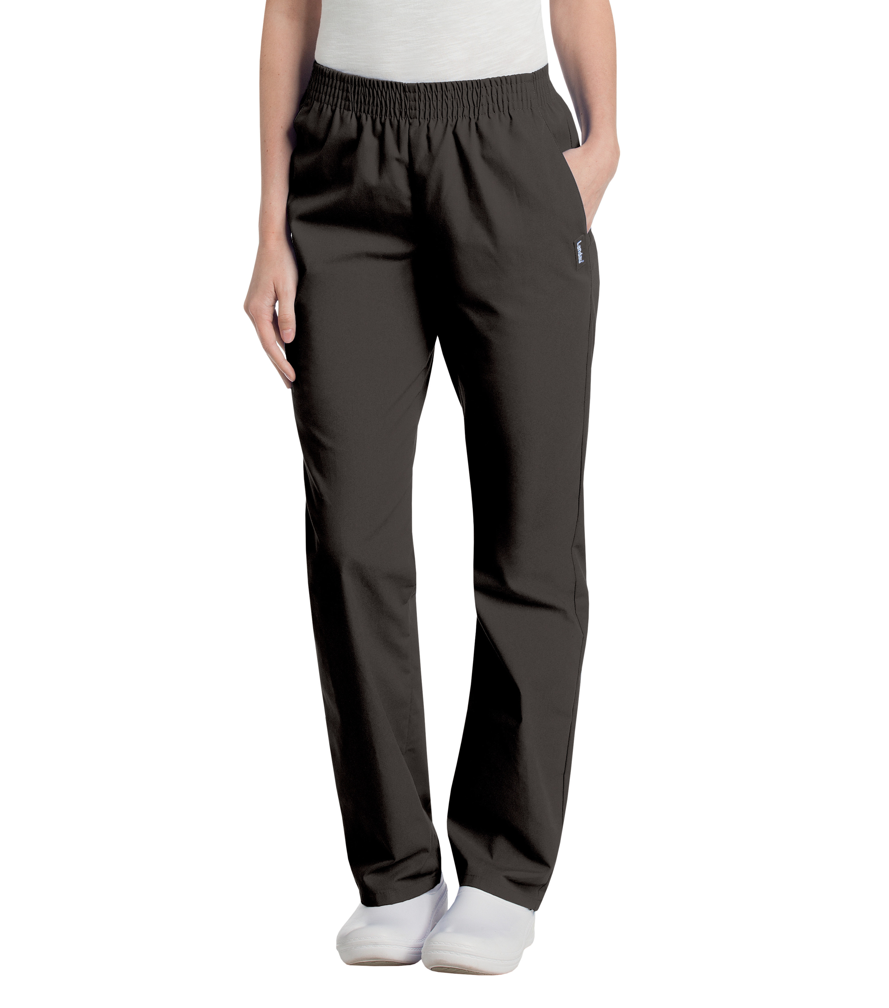 Landau - Essentials - Women's Two-Pocket High-Rise Elastic Waist Straight Leg Pant 19
