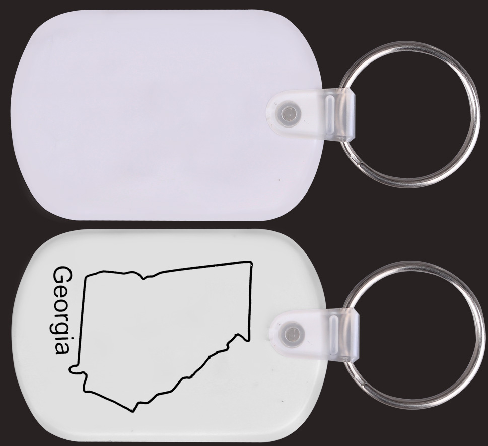 Georgia Map PVC Key Holder 2