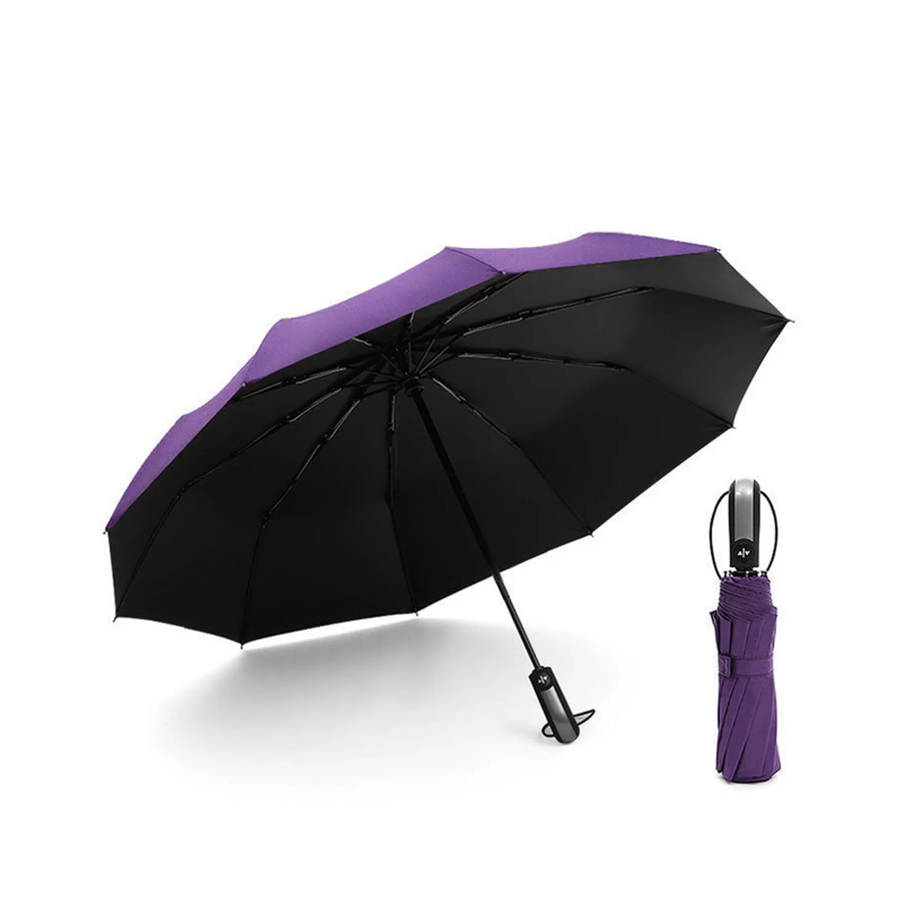 42" Auto Open Folding Umbrella 3